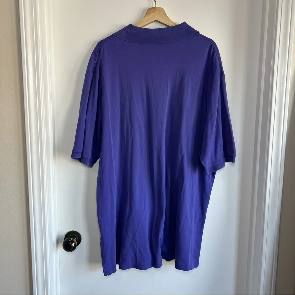 Polo Ralph Lauren Purple Cotton Short‎ Sleeve Collared Polo, Size XL Tall